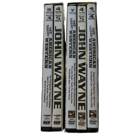 John Wayne The Great American Western Collection (DVD 2003-4, 5-Disc, 24-Films) - Picture 2 of 4